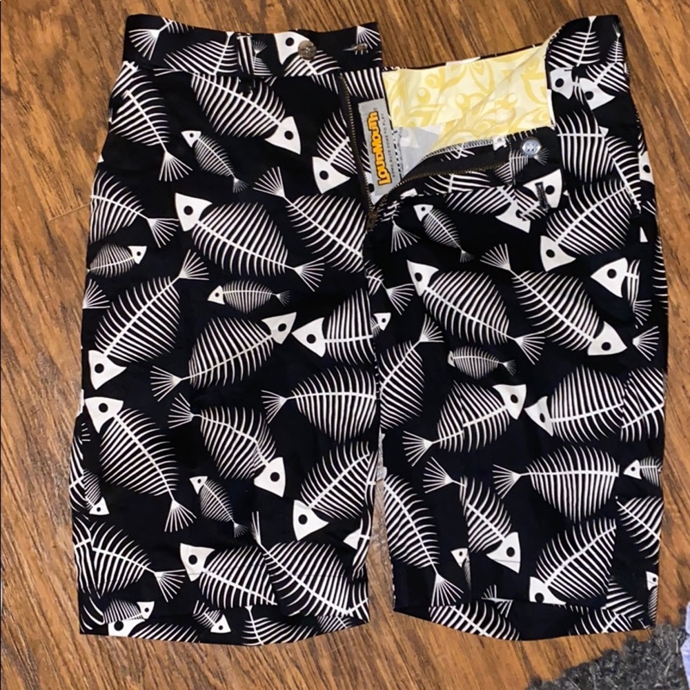 Loudmouth Fishbone Golf Shorts